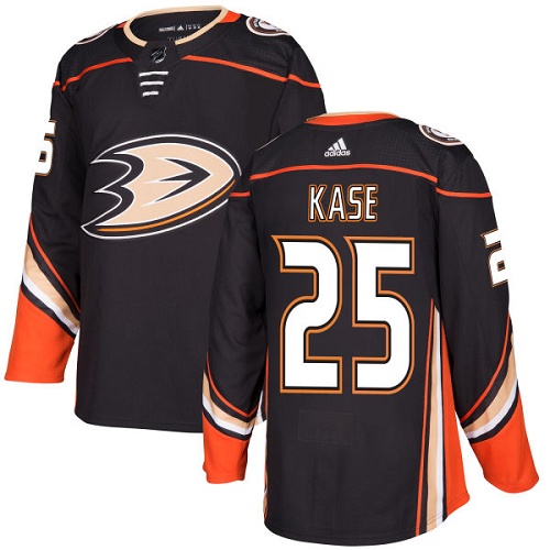 Adidas Anaheim Ducks #25 Ondrej Kase Black Home Authentic Youth Stitched NHL Jersey